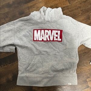 Gap Marvel Gray Hoodie size 8 boys